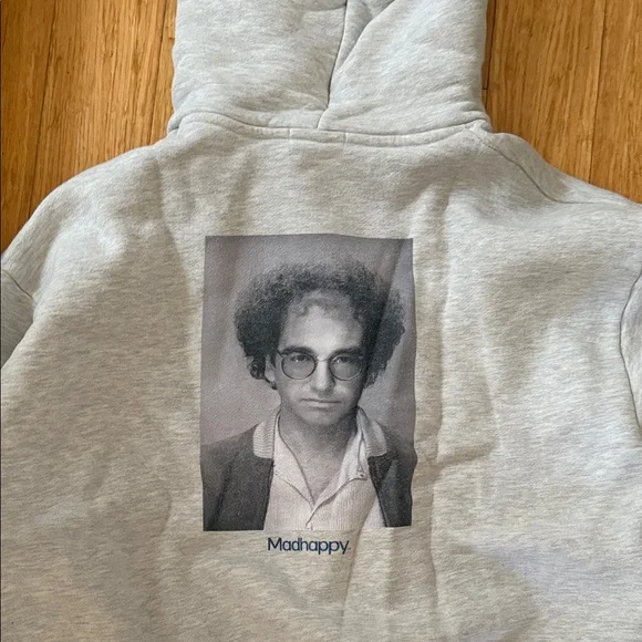 Madhappy Curb Your Enthusiasm RARE Gray Hoodie Sweater